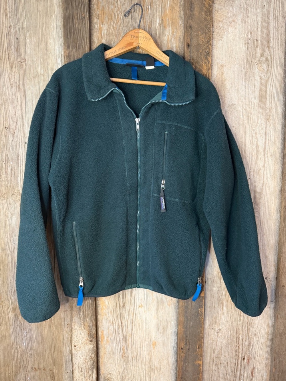 VTG 90s Patagonia Synchilla Full Zip Fleece Jacket Made in USA Green:Size M